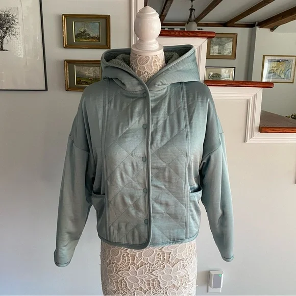 SATURDAY SUNDAY X Anthropologie Leona Reversible Sherpa Jacket XS - Picture 7 of 8